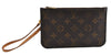 Authentic Louis Vuitton Monogram Neverfull Pouch Purse Clutch Bag LV 6561F