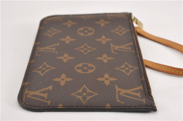 Authentic Louis Vuitton Monogram Neverfull Pouch Purse Clutch Bag LV 6561F