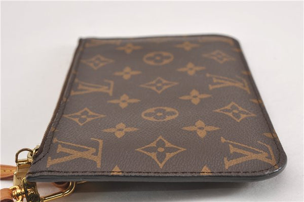 Authentic Louis Vuitton Monogram Neverfull Pouch Purse Clutch Bag LV 6561F