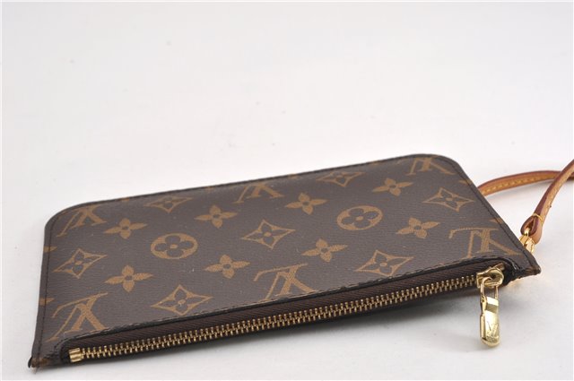 Authentic Louis Vuitton Monogram Neverfull Pouch Purse Clutch Bag LV 6561F