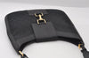 Authentic GUCCI Shoulder Hand Bag Purse GG Canvas Leather 0014129 Black 6561I