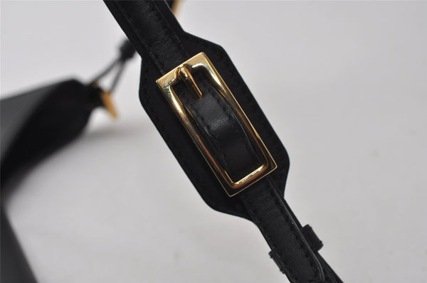 Authentic GUCCI Shoulder Hand Bag Purse GG Canvas Leather 0014129 Black 6561I