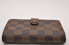 Auth Louis Vuitton Damier Porte Monnaie Billets Viennois Wallet N61664 LV 6562I