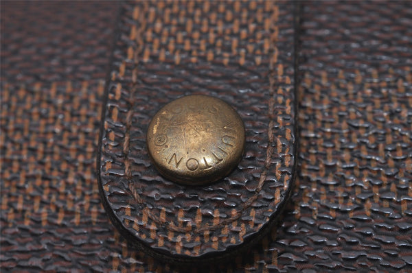 Auth Louis Vuitton Damier Porte Monnaie Billets Viennois Wallet N61664 LV 6562I