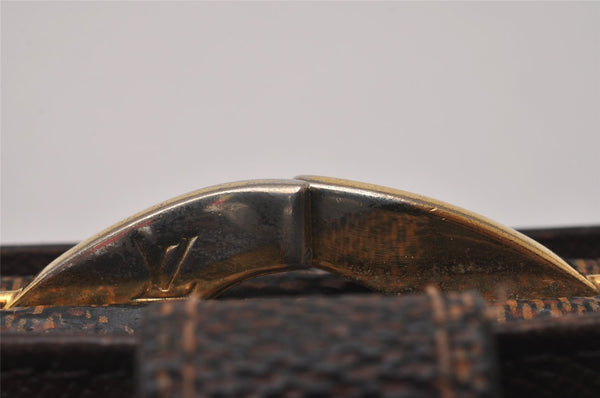 Auth Louis Vuitton Damier Porte Monnaie Billets Viennois Wallet N61664 LV 6562I