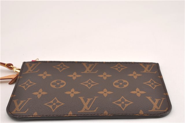 Authentic Louis Vuitton Monogram Neverfull Pouch Purse Clutch Bag Pink LV 6563F