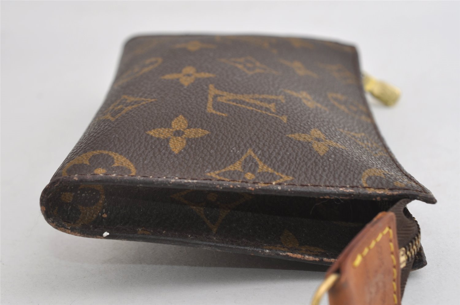 Authentic Louis Vuitton Monogram Pouch For Bucket PM LV 6563I