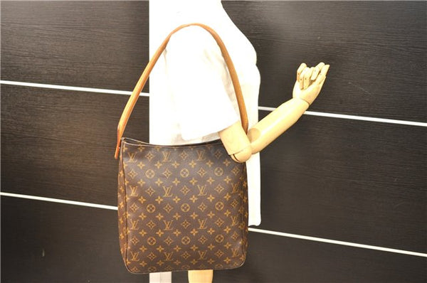 Authentic Louis Vuitton Monogram Looping GM Shoulder Bag M51145 LV 6564D