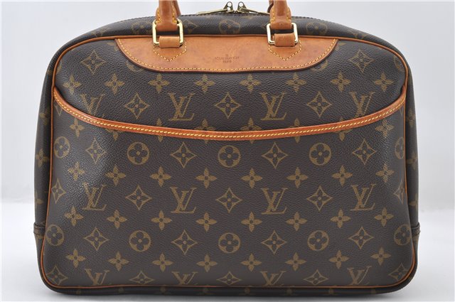 Authentic Louis Vuitton Monogram Deauville Hand Bag M47270 LV 6564E