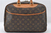 Authentic Louis Vuitton Monogram Deauville Hand Bag M47270 LV 6564E