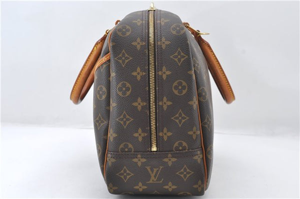 Authentic Louis Vuitton Monogram Deauville Hand Bag M47270 LV 6564E