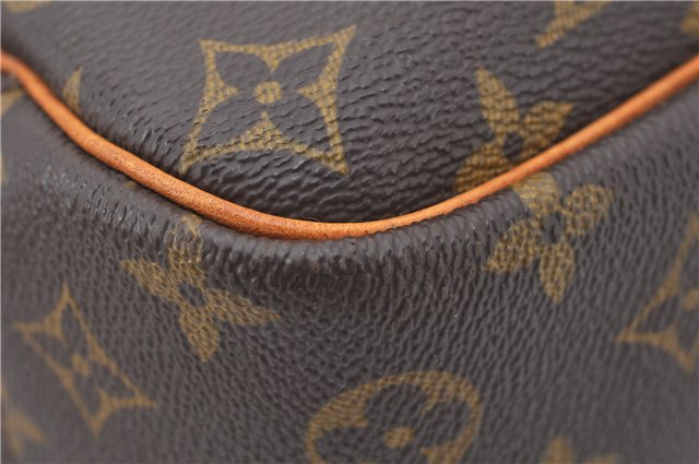 Authentic Louis Vuitton Monogram Deauville Hand Bag M47270 LV 6564E