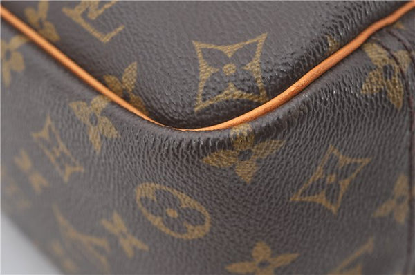 Authentic Louis Vuitton Monogram Deauville Hand Bag M47270 LV 6564E