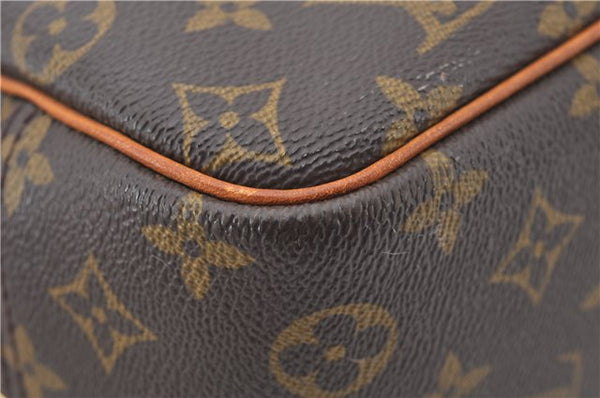 Authentic Louis Vuitton Monogram Deauville Hand Bag M47270 LV 6564E