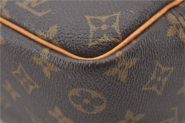 Authentic Louis Vuitton Monogram Deauville Hand Bag M47270 LV 6564E