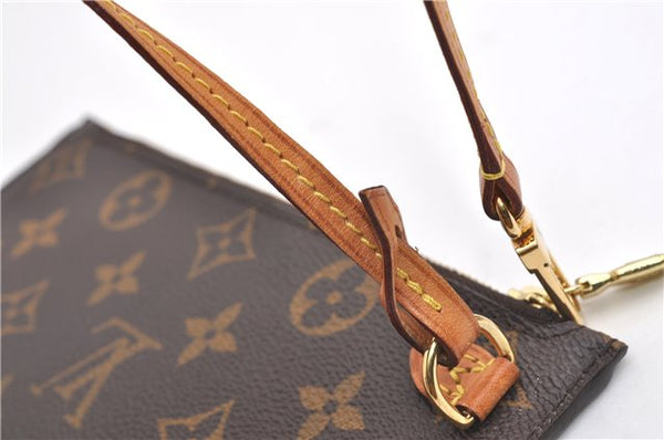 Authentic Louis Vuitton Monogram Neverfull Pouch Purse Clutch Bag LV 6564F