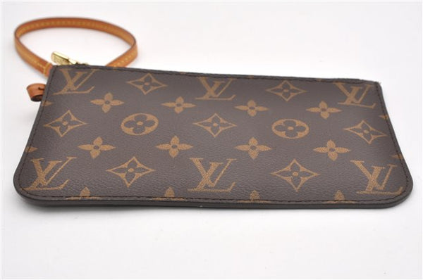 Authentic Louis Vuitton Monogram Neverfull Pouch Purse Clutch Bag LV 6564F