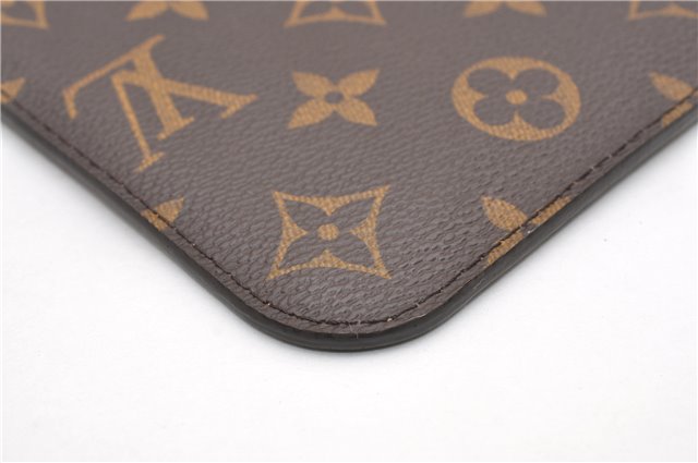 Authentic Louis Vuitton Monogram Neverfull Pouch Purse Clutch Bag LV 6564F