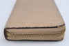 Auth Louis Vuitton Monogram Empreinte Portefeuille Clemence Wallet Beige 6564I