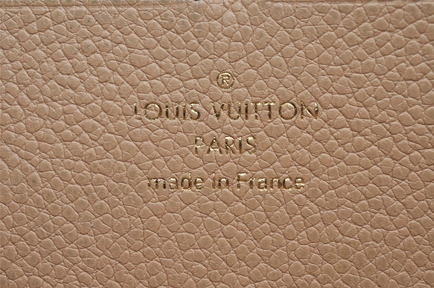 Auth Louis Vuitton Monogram Empreinte Portefeuille Clemence Wallet Beige 6564I