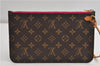 Authentic Louis Vuitton Monogram Neverfull Pouch Purse Clutch Bag Pink LV 6565F