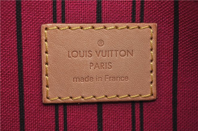 Authentic Louis Vuitton Monogram Neverfull Pouch Purse Clutch Bag Pink LV 6565F