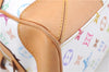 Auth Louis Vuitton Monogram Multicolor Claudia Hand Bag White M40193 LV 6566D