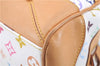 Auth Louis Vuitton Monogram Multicolor Claudia Hand Bag White M40193 LV 6566D