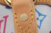 Auth Louis Vuitton Monogram Multicolor Claudia Hand Bag White M40193 LV 6566D