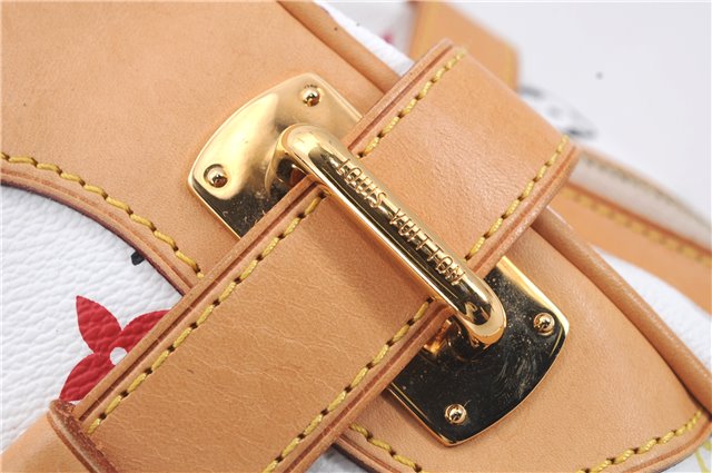 Auth Louis Vuitton Monogram Multicolor Claudia Hand Bag White M40193 LV 6566D