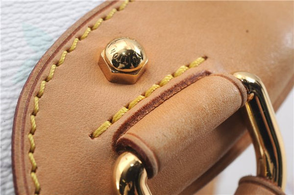 Auth Louis Vuitton Monogram Multicolor Claudia Hand Bag White M40193 LV 6566D