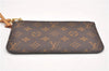 Authentic Louis Vuitton Monogram Neverfull Pouch Purse Clutch Bag LV 6566F