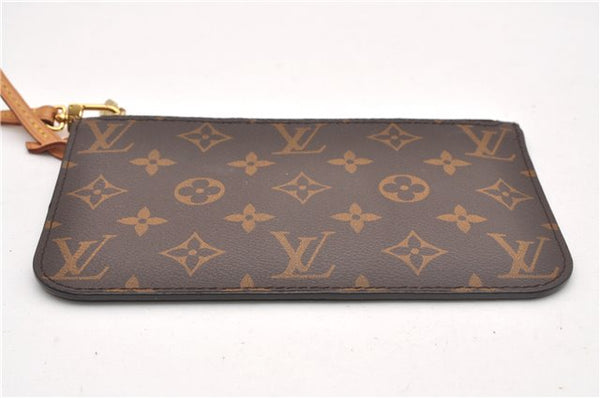 Authentic Louis Vuitton Monogram Neverfull Pouch Purse Clutch Bag LV 6566F