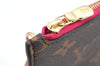 Authentic Louis Vuitton Monogram Neverfull Pouch Purse Clutch Bag Pink LV 6568F