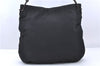 Authentic GUCCI Shoulder Hand Bag Purse GG Nylon Leather 0013166 Black 6569C