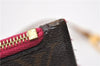 Authentic Louis Vuitton Monogram Neverfull Pouch Purse Clutch Bag Pink LV 6570F