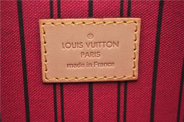 Authentic Louis Vuitton Monogram Neverfull Pouch Purse Clutch Bag Pink LV 6570F