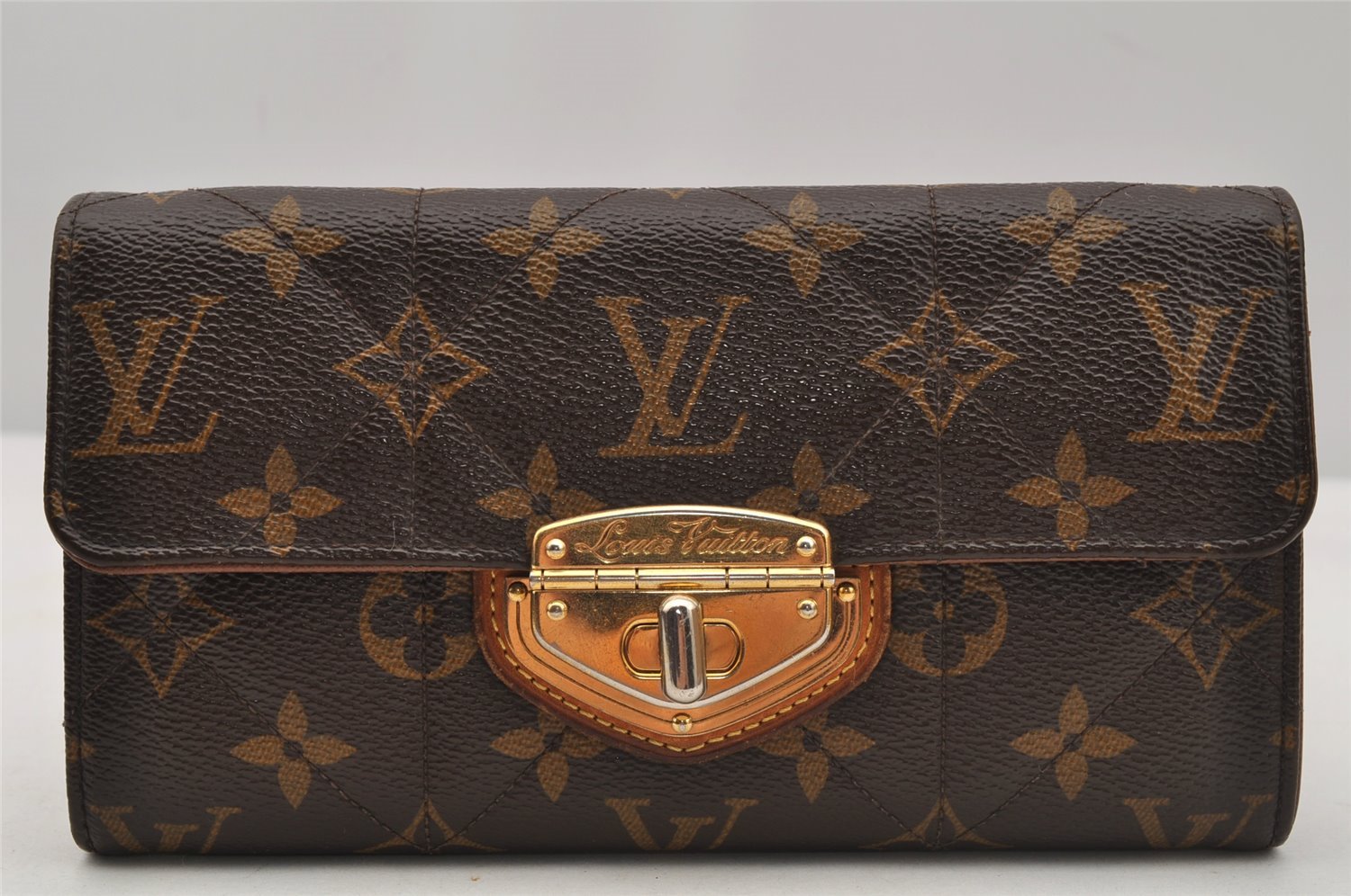 Auth Louis Vuitton Monogram Etoile Portefeuille Sarah Wallet M66556 LV 6570I