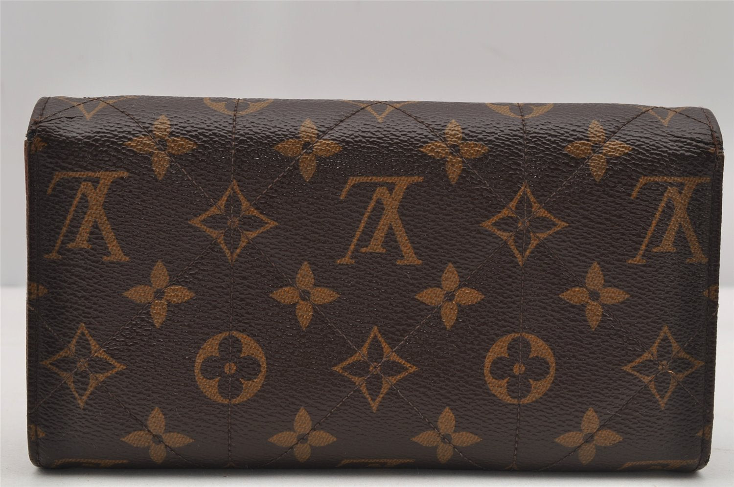 Auth Louis Vuitton Monogram Etoile Portefeuille Sarah Wallet M66556 LV 6570I