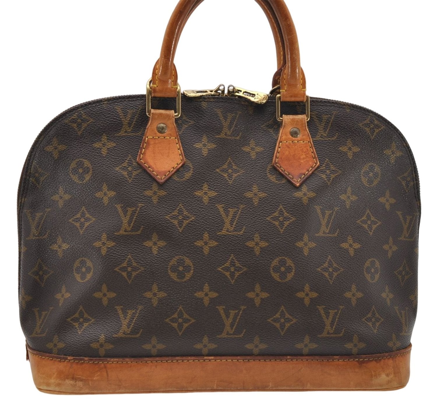 Authentic Louis Vuitton Monogram Alma Hand Bag Purse M51130 LV 6571D