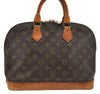 Authentic Louis Vuitton Monogram Alma Hand Bag Purse M51130 LV 6571D