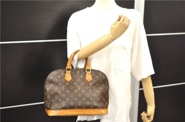 Authentic Louis Vuitton Monogram Alma Hand Bag Purse M51130 LV 6571D