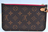 Authentic Louis Vuitton Monogram Neverfull Pouch Purse Clutch Bag Pink LV 6571F