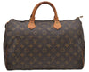 Authentic Louis Vuitton Monogram Speedy 35 Hand Boston Bag M41524 LV 6573D