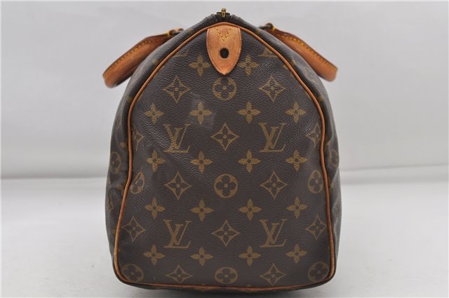 Authentic Louis Vuitton Monogram Speedy 35 Hand Boston Bag M41524 LV 6573D