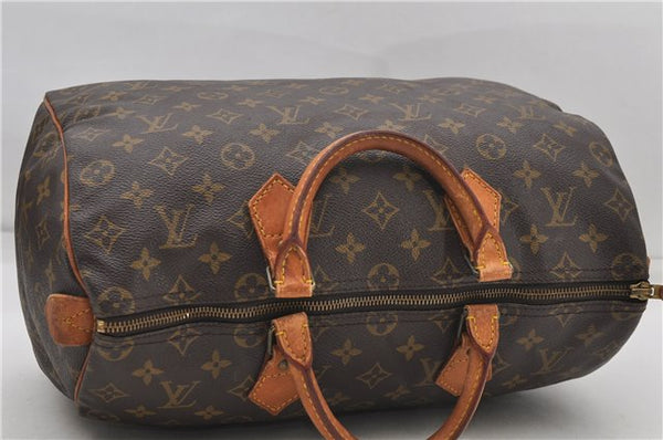 Authentic Louis Vuitton Monogram Speedy 35 Hand Boston Bag M41524 LV 6573D