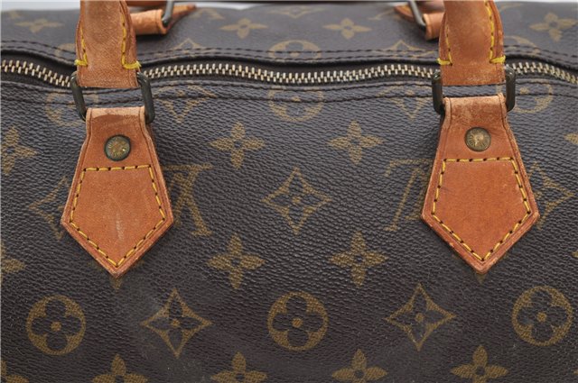 Authentic Louis Vuitton Monogram Speedy 35 Hand Boston Bag M41524 LV 6573D