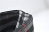 Authentic BURBERRY Check Shoulder Hand Bag Purse Nylon Leather Black 6573E