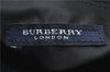 Authentic BURBERRY Check Shoulder Hand Bag Purse Nylon Leather Black 6573E