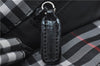 Authentic BURBERRY Check Shoulder Hand Bag Purse Nylon Leather Black 6573E
